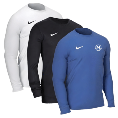 1. Main Custom Printed Nike Dri-Fit Park Full Sleeve T-shirt Merchlist Print Your Design or Logo on Custom Nike Long Sleeve Muscle T-shirt