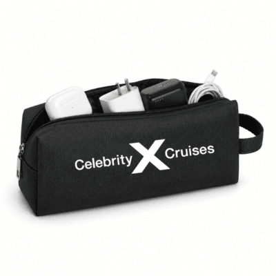 1. Main Custom Printed AERO Travel Pouch Organizer Merchlist Print Your Design or Logo on Custom Amenities Pouch Travel Organizer Pouch