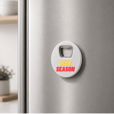 1. Main Custom Printed FIZZ Bottle Opener with Magnet Merchlist Print Your Design Name or Logo on Custom Fridge Magnet Beer Bottle Opener
