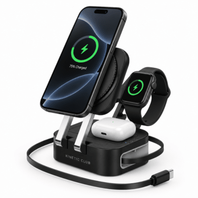 1. Main Custom Printed PowerDock 4-in-1 Foldable Charge Station Merchlist Print Your Logo on Custom Home Office Charging Station