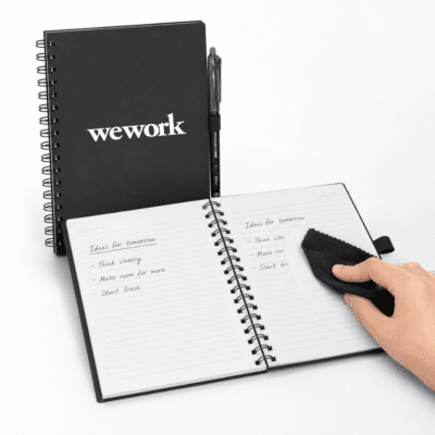 1. Main Custom Printed REWRITE A5 Reusable Notebook Merchlist Print Your Design or Logo on Custom Rewritable and Reusable A5 Notebook Rocketbook